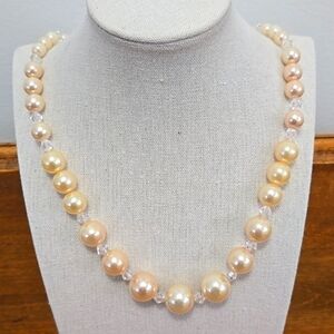 Vintage NWT Robert Rose Faux Pearl Necklace